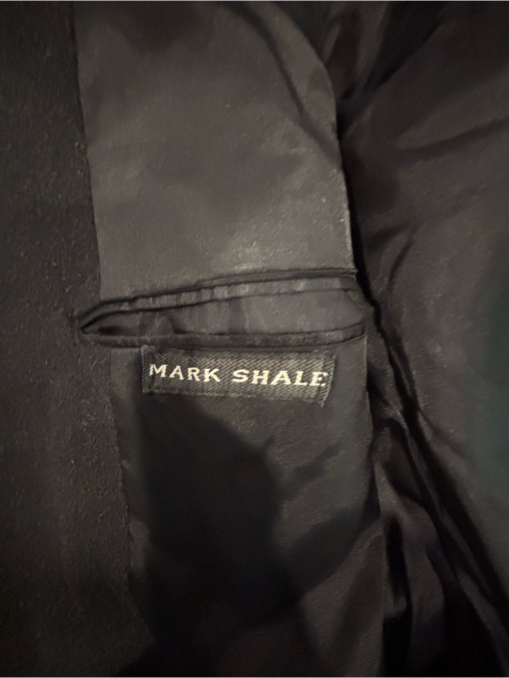 Vintage Mark Shale Long Overcoat Black Cashmere Wool Luxury Top Coat Men’s 46L - Picture 3 of 9